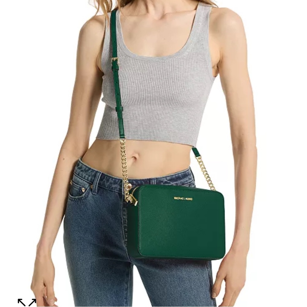 Michael Kors Green Crossbody Bag with Gold Hardware - Picture 2 of 7